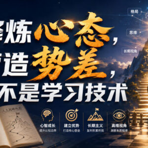 付费情感干货分享:与异性相处修炼心态营造势差比学技术重要-雨叶虚拟资源网
