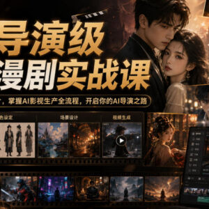 AI导演级短剧漫剧实战课 零基础掌握AI影视生产全流程方法-雨叶虚拟资源网