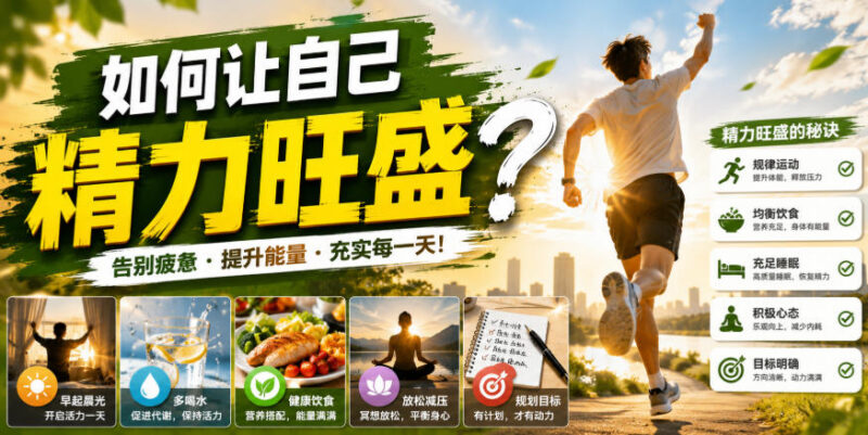 如何让自己精力旺盛?成年人精力管理的常见误区与核心逻辑