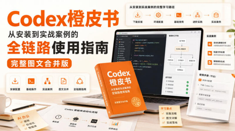 Codex橙皮书全链路使用指南 从安装到实战案例完整图文教程