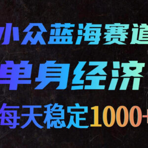 单身交友小众蓝海赛道解析 低门槛新手可做的长期变现项目-雨叶虚拟资源网