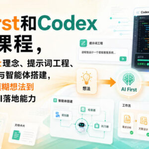 AI First与Codex实战课 涵盖提示词工程智能体搭建掌握AI落地能力-雨叶虚拟资源网
