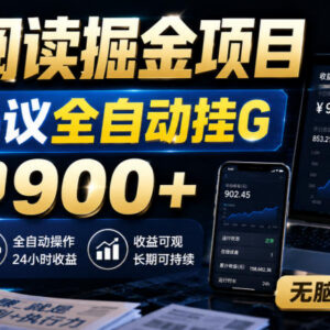 全自动云端协议阅读掘金项目解析 低门槛新手可操作副业指南-雨叶虚拟资源网