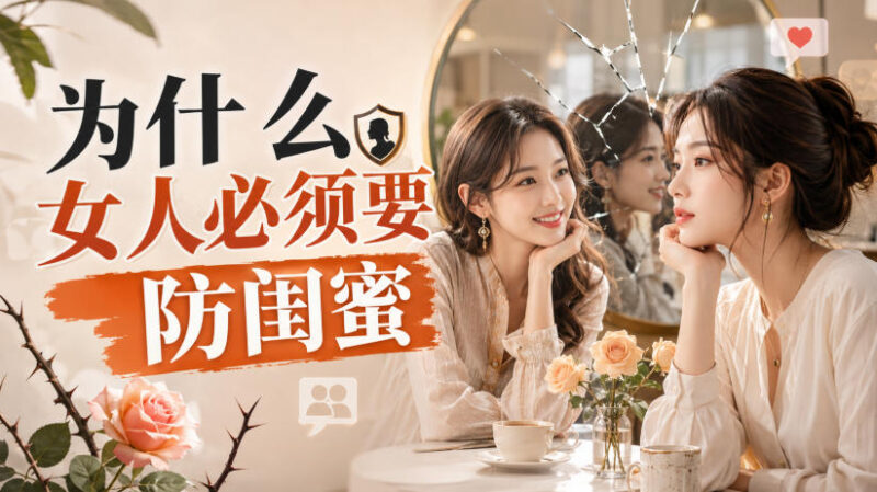 付费情感内容解析:两性相处中为什么女性需要注意防范闺蜜