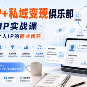 2024个人IP私域变现实战课 从定位到发售搭建完整商业闭环-雨叶虚拟资源网
