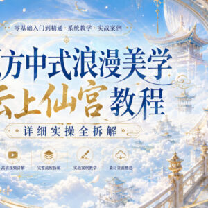 AI制作中式浪漫云上仙宫视频 零基础实操全流程拆解教程-雨叶虚拟资源网