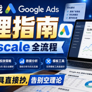 9年实战Google Ads代理运营教程 从0到规模化全流程附工具模板-雨叶虚拟资源网