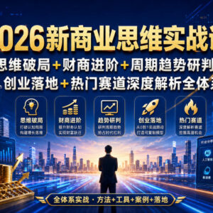 2026新商业思维实战课 财商进阶创业落地热门赛道深度解析-雨叶虚拟资源网