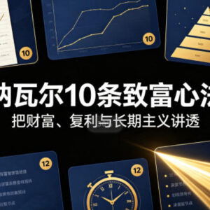 纳瓦尔10条致富心法解读 认清财富与地位游戏的本质区别-雨叶虚拟资源网