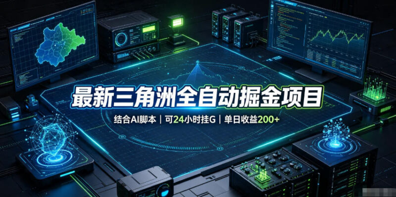 三角洲全自动掘金项目介绍 搭载AI脚本支持24小时无人挂机运营
