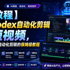 使用Codex完成AI短视频自动化剪辑 AI视频制作保姆级实操教程-雨叶虚拟资源网