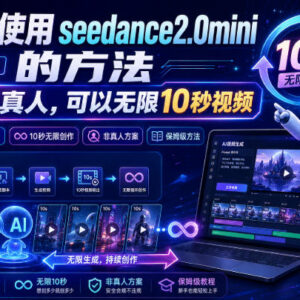 seedance2.0mini免费使用教程 可无限生成10秒非真人AI视频-雨叶虚拟资源网