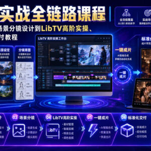AI短剧全链路实战课程 从脚本分镜设计到LibTV实操成片交付教程-雨叶虚拟资源网