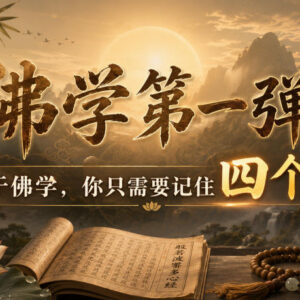 佛学入门付费干货内容分享 理清佛学核心只需记住四个字-雨叶虚拟资源网