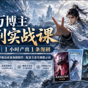 百万博主亲授漫剧实战课 0-1全流程拆解附全套实操提示词-雨叶虚拟资源网