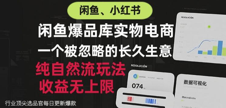 闲鱼小红书实物电商纯自然流玩法 可长期运营的增收项目解析