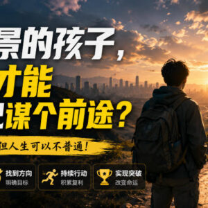无背景普通年轻人如何谋前途 付出获取对等回报实用方法解析-雨叶虚拟资源网